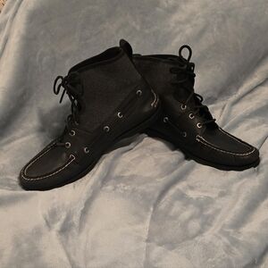 Sperry Topsiders Leather & Wool Men's Lace Up Low Boot, Size 11.5 (07men)